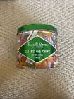 Vintage 1970S Russell Stover Hard Candy Tin Candies Satins & Chips Can