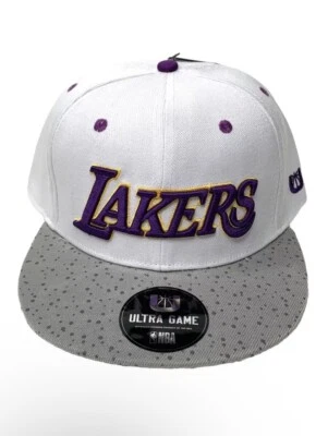 NBA Lakers Gorra Hombres OS Ajustable SnapBack Ultra Juego Blanco Púrpura Foto 1 de 4