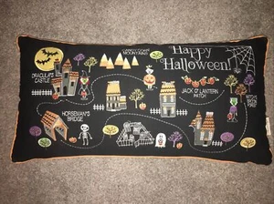 Mary & Edgar Halloween Pillow - Picture 1 of 10