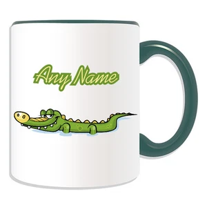 Personalisierte Geschenk Schwimmen Krokodil Tasse Spardose Tasse Tier Design Motiv - Bild 1 von 21