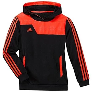 Adidas Youth Speedtrick Hoodie Black and Orange Size XL/ Extra Large - Picture 1 of 12