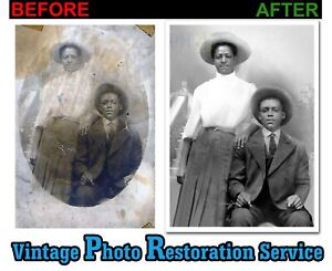 Professional Vintage Photo Restoration Service - Free Revisions, Daguerreotype 
