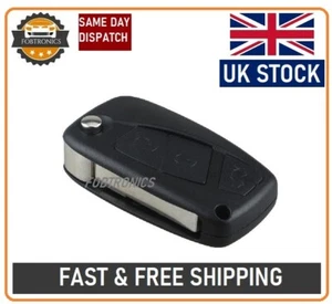  3 Button Flip Key Fob Case For FIAT PANDA IDEA PUNTO STILO DUCATO + LOGO A44 - Picture 1 of 5
