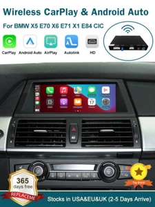 Wireless CarPlay Android Auto GPS Decoder für BMW X5 E70 X6 E71 X1 E84 2011-2015 - Bild 1 von 17