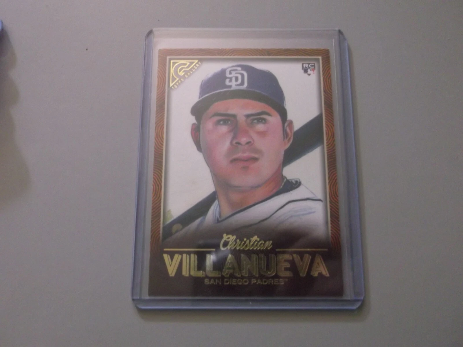 2018 Topps Gallery  Christian Villanueva Padres RC #64 ORANGE #08/25
