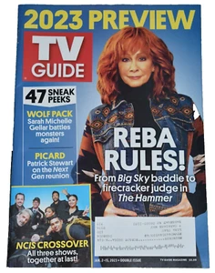TV GUIDE ~ REBA RULES! BIG SKY BADDIE COVER & THE WAY HOME / 2023 PREVIEW ISSUE - Picture 1 of 3