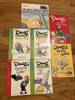Lot of 7: 6 Disney’s DOUG Paperback Books + 1 Rugrats Nickelodeon Vampire Xmas - Image 1 of 4