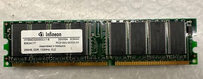Infineon DDR RAM, 256MB, HYS64D32000GU-7-B PC2100 - Image 1 of 2