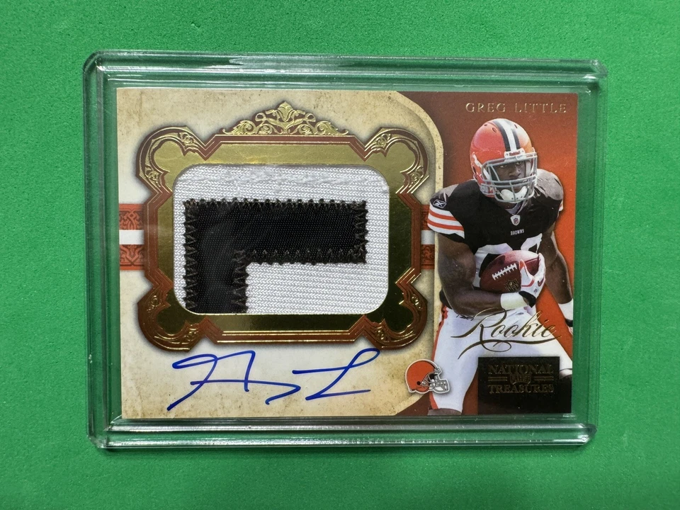 2011 Playoff National Treasures 11/49 Greg Little #333 RPA Rookie Patch Auto RC - Image 1 of 2