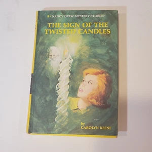 Nancy Drew Hardcover #9 Das Zeichen der verdrehten Kerzen Carolyn Keene 1986 EUC - Bild 1 von 8