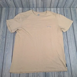 Billabong Mens Tee T-Shirt Caramel Yellow Wave Washed Chest Logo Short Sleeve M - Picture 1 of 7