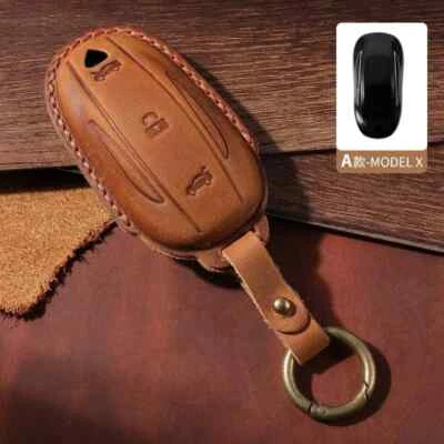 Key Fob Cover Car Keyring Case Shell Holder for Tesla Model 3 Model X Model S - Image 1 of 4