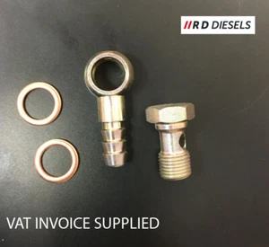 Banjo Eye Union Kit für Cav296 Kraftstofffilterkopf 1/2 UNF Gewinde / 10mm Schlauchheck - Bild 1 von 3