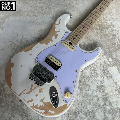 Custom ST Electric Guitar SH Pickups Floyd Rose Bridge Maple Fingerboard - Image 1 of 4