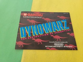 Dynowarz NES Original Manual No Game Nintendo