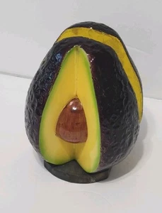 Porta tovaglioli avocado fatto a mano in legno 4,5" x 5 - Foto 1 di 9