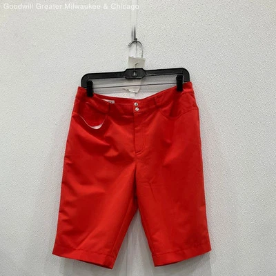 NWT Cutter & Buck Womens Bermuda Shorts Annika Drytec Field Orange Size 10 - Image 1 of 4