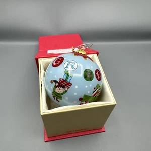 2012 Pier One Li Bien Glas Ornament Weihnachten Grüße Elfen Zug 3 1/2" Vintage - Bild 1 von 5