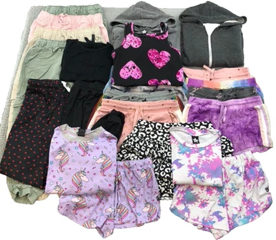 Pixie Lane Outfit Lot Girls 8 Hoodie Shorts Sweatpants Pajamas Comfort School - Image 1 of 4