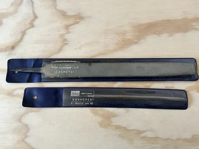 VTG.SEARS CRAFTSMAN KROMEDGE FILES: 10’’ FLAT FILE and 8’’ CROSSCUT FILE ,INDIA - Image 1 of 4