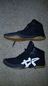 ASICS-ZAPATOS DE LUCHA PARA HOMBRE-NEGRO/BLANCO-MATFLEX 7- TALLA 9 - Imagen 1 de 8