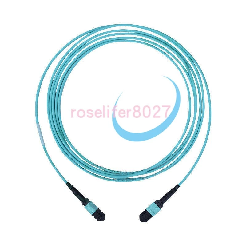MPO/MTP Female Trunk Cable 12 Fibers Type A Multimode OM3 Fiber Patch Cord 10M - Photo 1/1