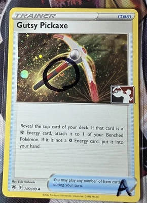 SWIRL Gutsy Pickaxe 145/189 Holo Pokemon Prize Pack Astral Radiance A - Image 1 of 2
