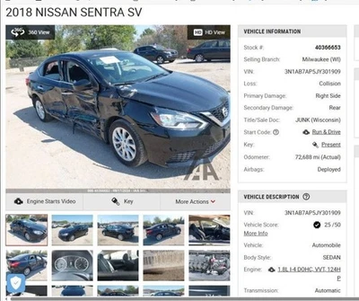 Speedometer KPH S CVT Fits 17-19 SENTRA 4331577 - Image 1 of 4