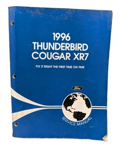 1996 Thunderbird LX and Cougar XR7 Shop Manual Ford Mercury Repair Service Book - Picture 1 of 6
