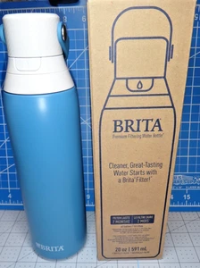 Brita Premium Stainless Steel Filter Water Bottle With 20.oz Blue - Picture 1 of 2