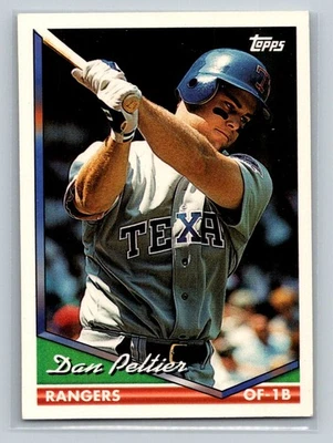 1994 Topps #441 Dan Peltier Texas Rangers Baseball Card - Image 1 of 2
