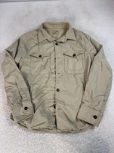 Save Khaki United Mens USA Made Cotton Field Shirt Jacket Button Up Large - Picture 1 of 7
