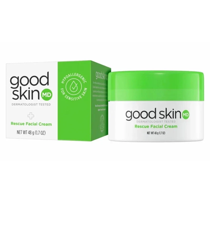  Good Skin MD Rescue Facial Cream Hypoallergenic for Sensitive Skin 1.7oz  - Image 1 of 1