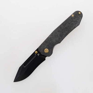 Kansept Superhawk Klappmesser Ti/Shred CF-Griff S35VN Plain Blackwash K1084B2 - Bild 1 von 5