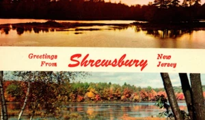 1970's Shrewsbury, NJ. Postcard Greetings From Plastichrome Scenic Split Views. - Picture 1 of 3