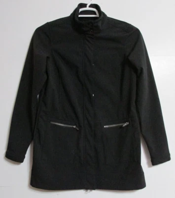 Women's Ogio Soft Shell Jacket Fleece Lined Zip/Snap Size Medium Black - Image 1 of 4