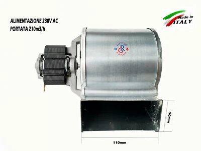 YES VENTOLA STUFA PELLET 50X110 SX EXTRAFLAME TOSCA PLUS MOTEGRAPPA PLUS 5000 EMMEVI