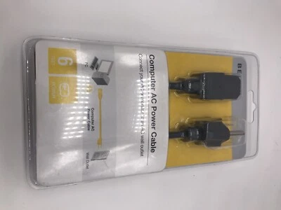 Belkin New 6 ft AC Power Cord – Computer Power Supply Cable - Image 1 of 4