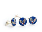 ARMY AIR CORPS TIE CLIP & CUFF LINK CUFFLINKS SET 