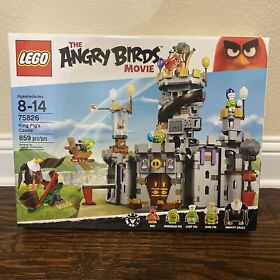 NIB! LEGO Angry Birds 75826 King Pig's Castle Great box Shape - Rare Retired