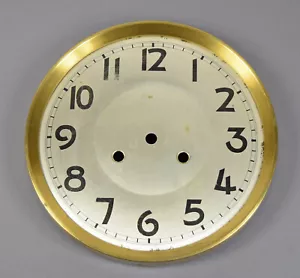 Großes altes Uhren Zifferblatt f Uhrwerk Wanduhr Regulator Uhrmacher clock dial - Imagen 1 de 2