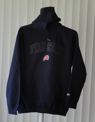 Utah State Sudadera con Capucha Bolsa Bolsillo Pullover Azul Marino Nueva Talla Grande Foto 1 de 2