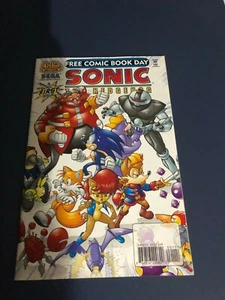 SONIC THE HEDGEHOG SONIC'S FIRST ISSUE FREE COMIC BOOK DAY MINT CONDITION SEGA - Picture 1 of 2