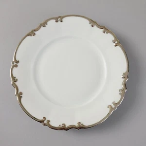 Hutschenreuther Revere BREAD Plate White Body Heavy Platinum Trim Elegant Decor - Picture 1 of 11