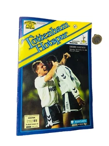 Football Programme Tottenham Hotspur Vs Derby County 1989 Vintage ncb - Picture 1 of 3