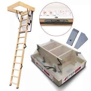 4Step Bodentreppe Gedämmt GREENLINE Dachbodentreppe 90x60cm 35 mm 1,2W/m2K - Bild 1 von 22