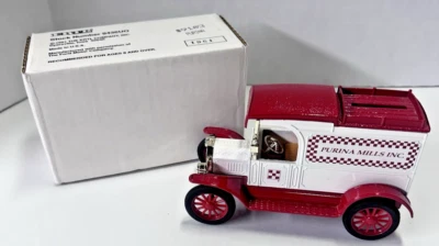 De colección 1991 ERTL Purina Mills Die Cast 1913 Ford Modelo T Van Banco de Monedas 9103 Foto 1 de 4