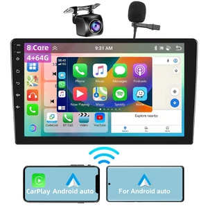 4G + 64G 8 Kern 2 DIN Android 13.0 CarPlay Autoradio Radio 10" GPS DSP WIFI + Cam - Bild 1 von 22