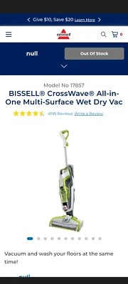 BISSELL Crosswave All in One Wet/Dry Vacuum Cleaner - Green - Image 1 of 4