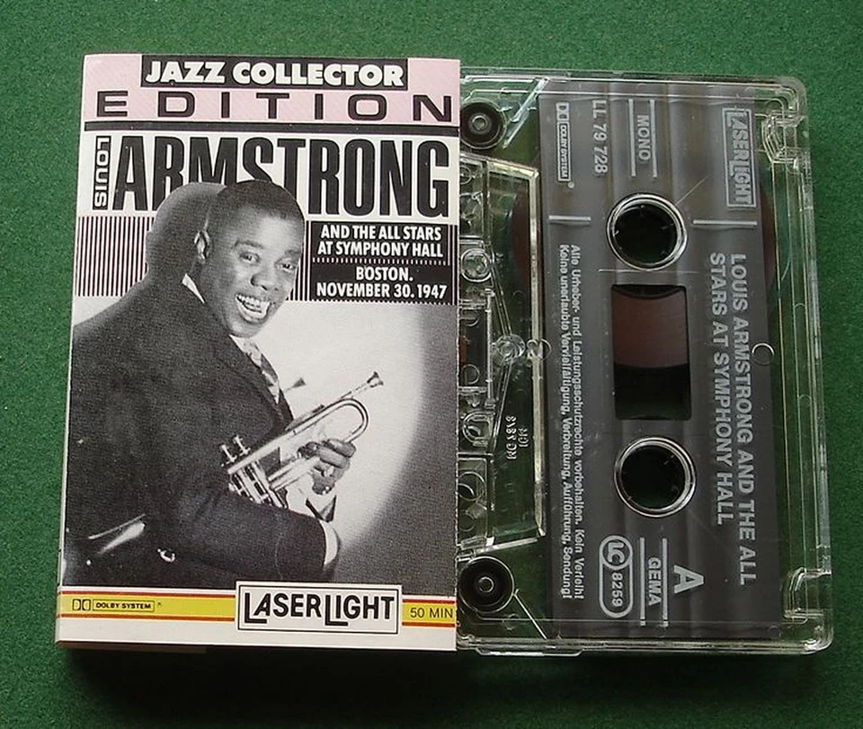 Louis Armstrong & All Stars inc Muskrat Ramble + Cassette Tape - TESTED - Image 1 of 1
